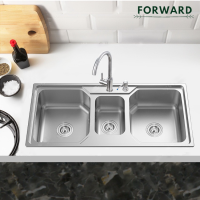 FH0012 Kitchen sink ,stainless steel sink ซิงค์ล้างจาน อ่างล้างจาน ซิงค์ฝั่ง สแตนเลสซิงค์ อ่างล้างจานสแตนเลสซิงค์ อ่างล้างจานสแตนเลส201 FS907A