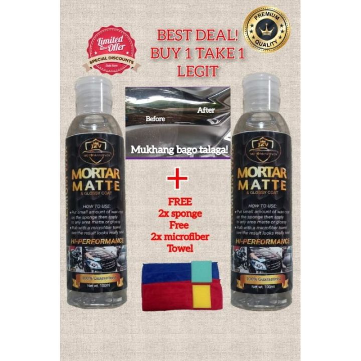 Mortar matte and glossy coat best deal buy1 take1 Premium wax coat ...