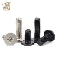 10/20/50pcs Black 304 Stainless Steel Cross Phillips Thin Super Low Flat Wafer Head Screw Bolt CM M1.4 M1.6 M2 M2.5 M3 M4 M5 M6