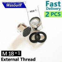 ✸► WASOURLF 2PCS Faucet Aerator M18 Male Thread Tap Accessories Bubbler Filter Device Kitchen Bathroom Save Water Bubble Brass