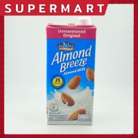SUPERMART Blue Diamond Almond Breeze Unsweetened Original Almond Milk 946 ml. อัลมอนด์ บรีซ เครื่องดื่มน้ำนมอัลมอนด์ รสจืด ตรา บลูไดมอนด์ 946 มล. #1115388
