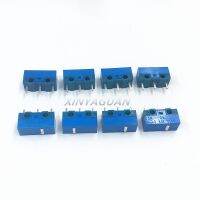 Free Shipping 8pieces HUANO Mouse Micro Switch blue shell white point 20 million times computer mouse 3pins button switch