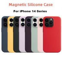 Original Apple  Liquid Silicone  Case For iPhone 14 Pro Max Cases For iPhone 14 Plus Wireless Charging Cover