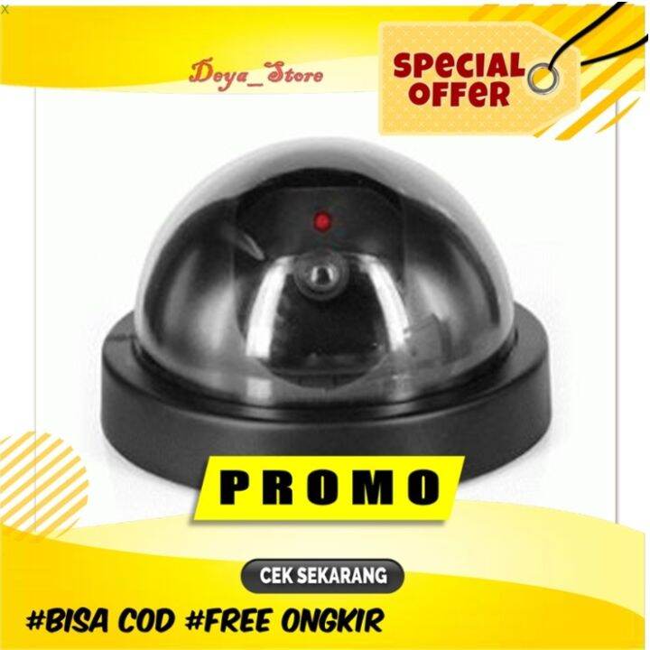 Kamera CCTV Palsu Dummy Fake Outdoor Replika Fake Kamera CCTV Ada Lampu