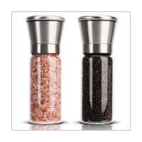 Salt and Pepper Grinder Kitchen Grinder Salt and Pepper Shakers, Refillable Pepper Mill