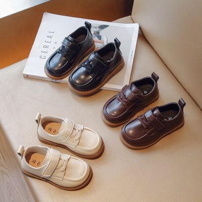 Kids Leather Shoe2023 Spring Autumn New British Leather Shoe Anti Slip Performance Shoes Boy Gril Kids Shoe Fashion Casual Shoes