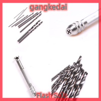 Gangke สว่านอลูมิเนียมขนาดเล็กขนาดเล็กที่มี keyless Chuck + 10x Twist Drill เครื่องมือโรตารี่