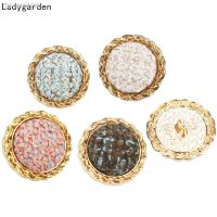 ↂ 5PCS 18MM 21MM 25MM Vintage Fashion Buttons for Women Clothing Suit Golden Metal Button Sew on Clothes Decorative Sewing Buttons