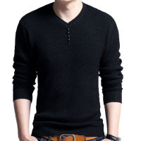 ♕☜™ hnf531 Chic Men Solid Color V Neck Long Sleeve Pullover Slim Fit Knitted Sweater Blouse