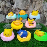 8ชิ้นเซ็ต Pokemon Sleeping Posed รูป Q รุ่น4-7ซม. Pikachu Psyduck Snorlax Kawaii ตุ๊กตาอะนิเมะตุ๊กตา