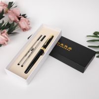 Luxury Metal Roller Ball Pen with 0.5mm Black Ink Refill Ballpoint Pens Blue ink Rollerball Signature pen for Christmas Gift Pens