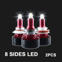 New 8 Sides LED Headlight 13500LM 6000K H8 H11 Fog lights h7 LED Bulbs HB3 9005 HB4 H3 5202 880 881 H27 LED H1 9012 Auto Lamp