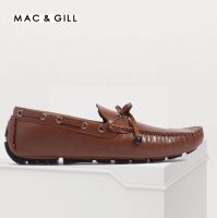 Mac&amp;Gill Laced Driving Moccasins Genuine Leather รองเท้าผู้ชายหนังแท้แบบสวม Style โลฟเฟอร์