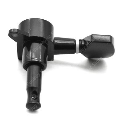 ‘【；】 Electic Guitar Tuning Pegs Full Sealed String Tuning Pegs Locking Tuner Machine Head Small Button Black-Chrome