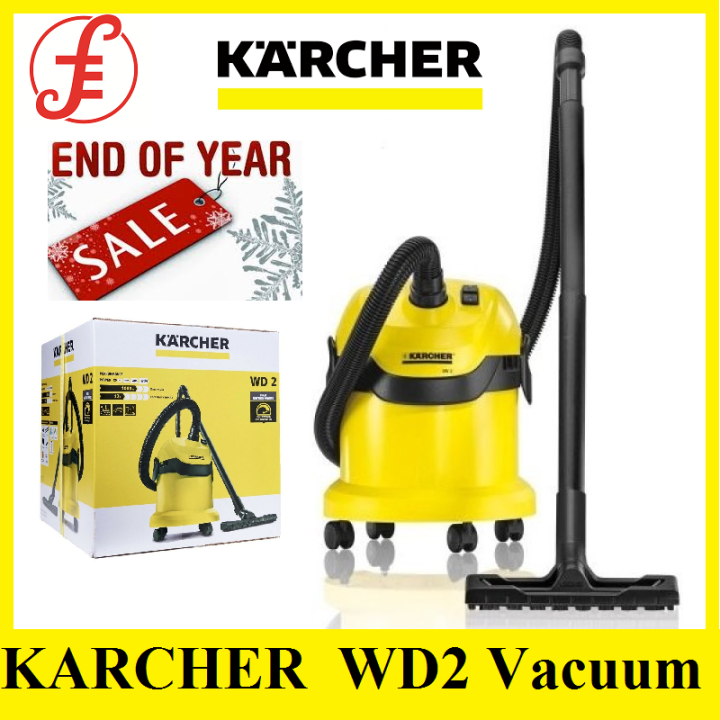 Karcher WD2 plus MultiPurpose Wet and Dry Vacuum Cleaner (Yellow