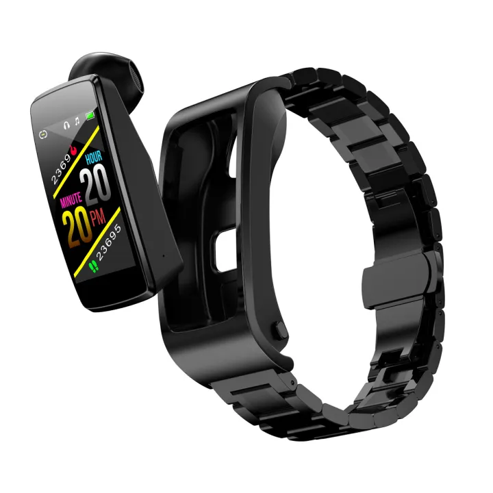 New K12 Bluetooth Wireless Earphone Smart Watch Health Tracker Fitness