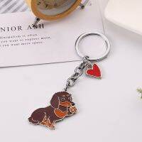 Fashion Dog Keychain Charms Lovers Souvenir Ornaments Accessorie Greet the Dachshund