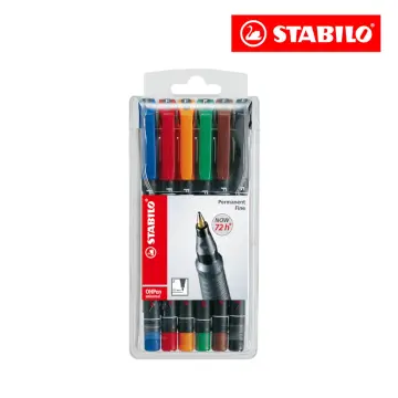 STABILO POINTBALL PEN WALLET OF 6