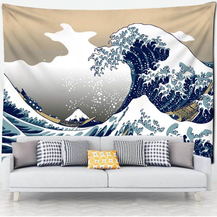 japan-kanagawa-tapestry-wall-hanging-wave-bohemian-style-aesthetics-room-simple-background-cloth-home-decor