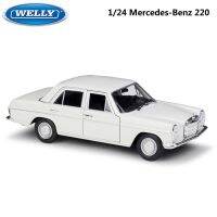 WELLY Diecast 1:24รถคลาสสิกโลหะ Mercedes Benz 220 /Benz 230SL รุ่นรถของเล่นรถสำหรับเด็กงานฝีมือตกแต่ง Collection