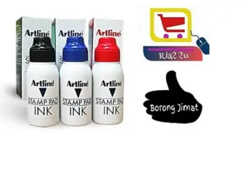 Artline Stamp Pad Ink 50cc Stamp / Ink Stationery & Craft Johor