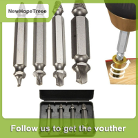 NewHopeTreee 4ชิ้นชุด DOUBLE SIDE damage screw EXTRACTOR OUT Remover Bolt STUD TOOL