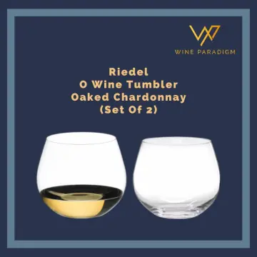 Riedel O Wine Tumbler Oaked Chardonnay Glasses, Set of 2