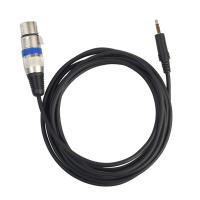 Milagto 10ft XLR 3พินตัวเมียถึง3.5มม. 1/8 "สเตอริโอชาย TRS ตัวผู้สายไมโครโฟน