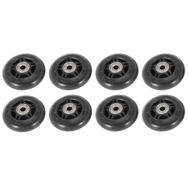 8 Pack Inline Skate Wheels Beginner's Roller Blades Replacement Wheel with Bearings Wheels 70mm