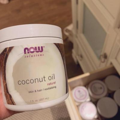 Now Foods Coconut Oil Cold Pressed Skin Care Hair Nourishing Moisturizing Oil Massage Oil 207ml