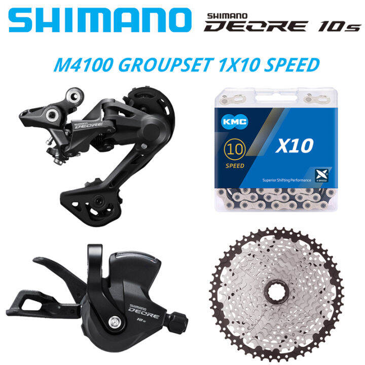 SHIMANO DEORE M4100 M4120 10 Speed Groupset SL-M4100 Shift Lever RD ...