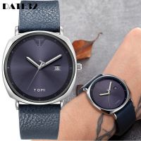 【LZ】 Calendar Watch for Men Simple Style Dial Men Quartz Wrist Watches Casual Leather Wristwatch Mens Minimalist Black Brown Clock