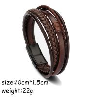 Beautiful live Dreamingsha PU Leather celets Bangles Cool Magnetic Buckle id Leather Cord celet Men Casual Rock Punk Fashion Jewelry