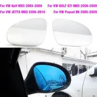 Espejo Retrovisor Con Calefacción La Puerta, Lente De Cristal Azul Para Jetta Golf 5 MK5 GTI Passat B6 R32กระต่าย Eos, 2005-2009ปก/