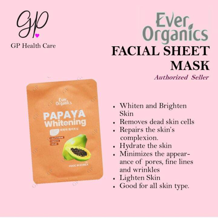 ever organic sheet mask