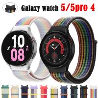 【CC】 No Gaps band 5 4 44mm 40mm strap Watch4 Classic 42 46mm nylon loop bracelet for pro 45mm