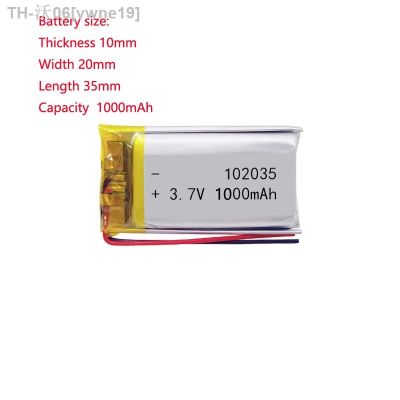 3.7v Polymer Liion Battery 102035 1000mah Rechargeable Lipo Battery For Children′S Toys Water Replenishing Instrument Beauty Ins [ Hot sell ] vwne19