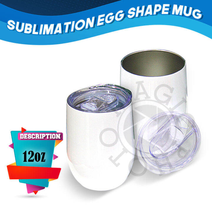 Magic photo00 12oz Sublimation Egg Mug 350mL Stainless White Mug Egg ...