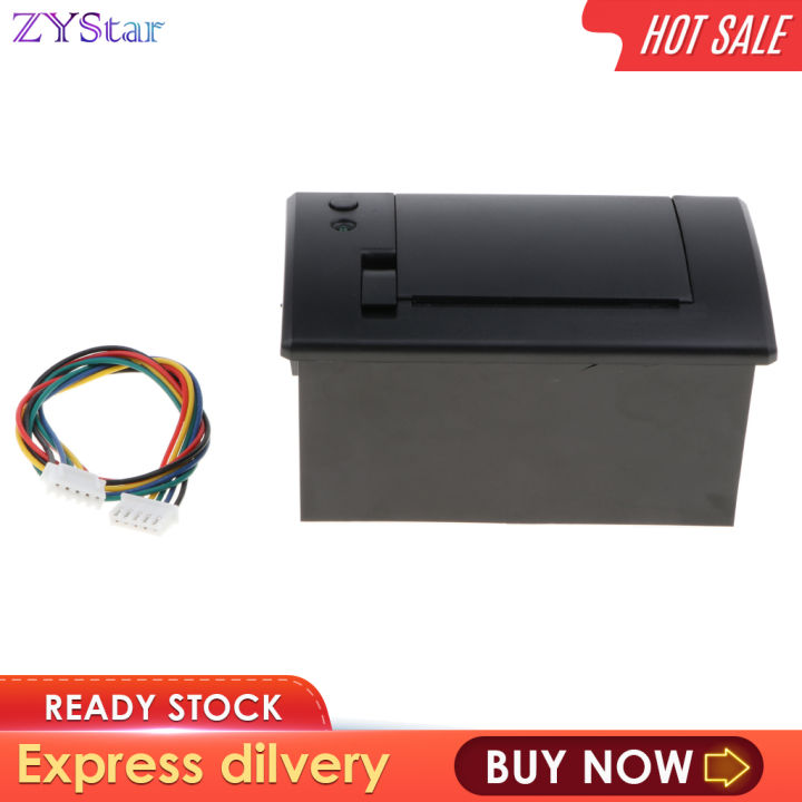 zystar-เครื่องพิมพ์เครื่องพิมพ์ใบเสร็จรับเงินความร้อนขนาดเล็ก58มม-701พร้อมกระดาษระบายความร้อนสีดำ