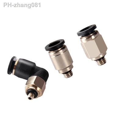 5PCS 3mm 4mm 5mm 6mm M3 M4 M5 M6 1/8 BSP Male Thread Hose Tube One Touch Air Pneumatic Pipe Fitting Push In Quick Connector