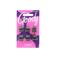 Goody กิ๊บหนีบผมขนาดมินิ 6 ชิ้น 05556 Colour Collection Claw Clip Black Mini , 6 CT