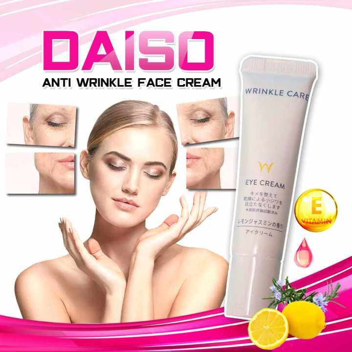 Daiso Anti Wrinke Face Cream made in Japan Eye Mask Aging Wrinkle Under Mask Retinol Eye Cream