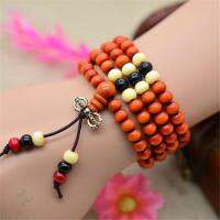 ZZOOI 6mm Red sandalwood 108 Buddha Beads Necklace Buddhism Wristband fengshui natural spirituality Lucky MONK energy Wrist pray