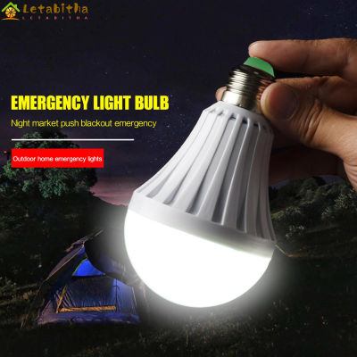 Letabitha หลอดไฟ LED E27ไฟฉุกเฉินประหยัดพลังงานความสว่างสูงโคมไฟสไตล์วินเทจเซ็นเซอร์สัมผัสในครัวเรือน