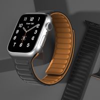 [HOT CHALIUIUILILXWE 607] สายเชื่อมซิลิโคนสำหรับสายคาด Apple Watch 45มม. 44มม. 40มม. 41มม. 38มม. 42มม. สร้อยข้อมือลูปแม่เหล็กนาฬิกา IWatch แอปเปิ้ล5 4 3 Se 6 7 8