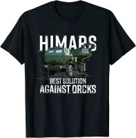 JHPKJHimars Best Solution Against Orcks Army Ukarine USA Men T-Shirt Short Sleeve Casual Cotton O-Neck Summer T Shirt 4XL 5XL 6XL