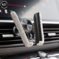 Universal Car Phone Holder with Bing Crystal Rhinestone Car Air Vent Mount Clip Cell Phone Holder for iPhone Huawei Car Holder Car Mounts