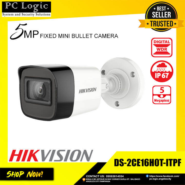 HIKVISION DS-2CE16H0T-ITPF 5MP 4 IN 1 | IP67 | BULLET CAMERA | Lazada PH