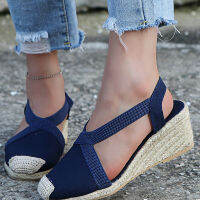 Wedges Shoes for Women Slip On Closed Toe Espadrille Platform Womens Sandals Female 2022 Summer High Quality Shoes Lady