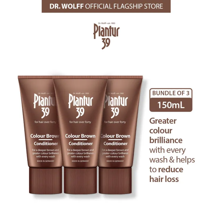 [Bundle of 3] Plantur 39 Brown PhytoCaffeine Shampoo (250ml) Hair